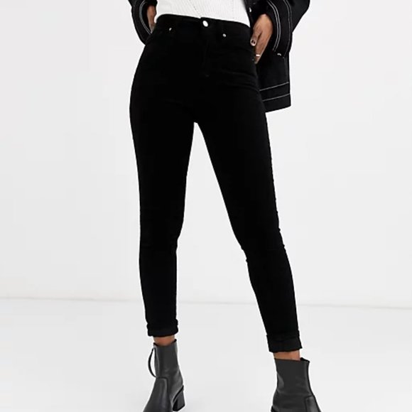 NWT TopShop Jamie Petite High Waist Skinny Black Jeans W28 To Fit L28 US6 - Picture 2 of 9